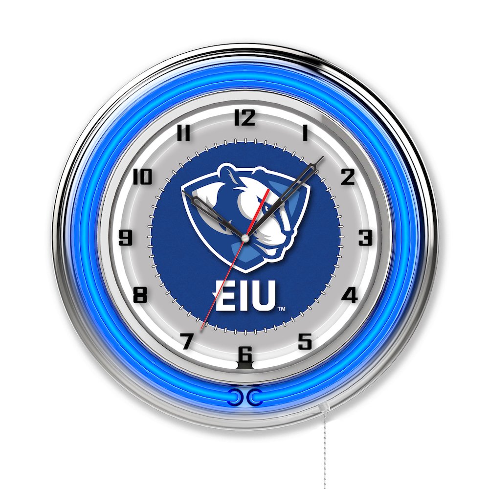 Eastern Illinois 19" Neon Clock. Picture 1