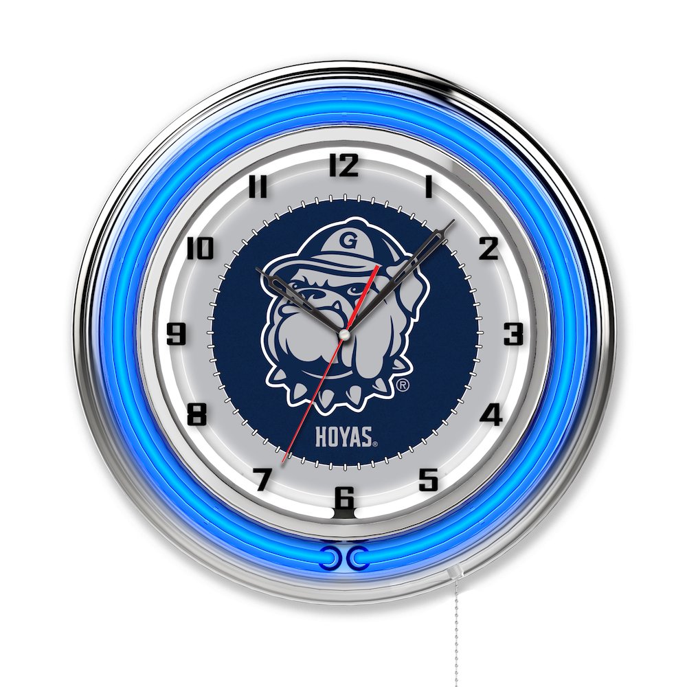 Georgetown 19" Neon Clock. Picture 1