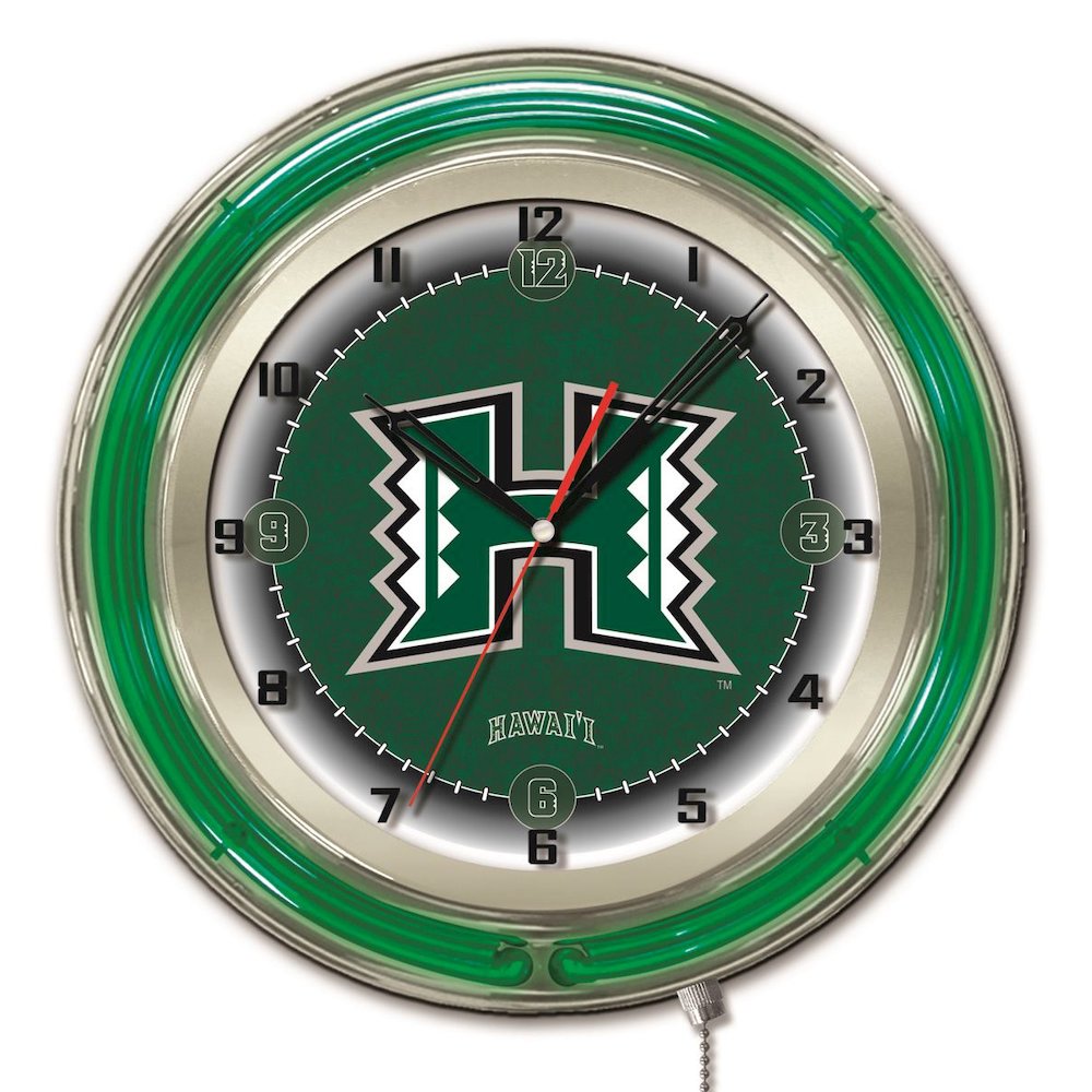 Hawaii 19" Neon Clock. Picture 1