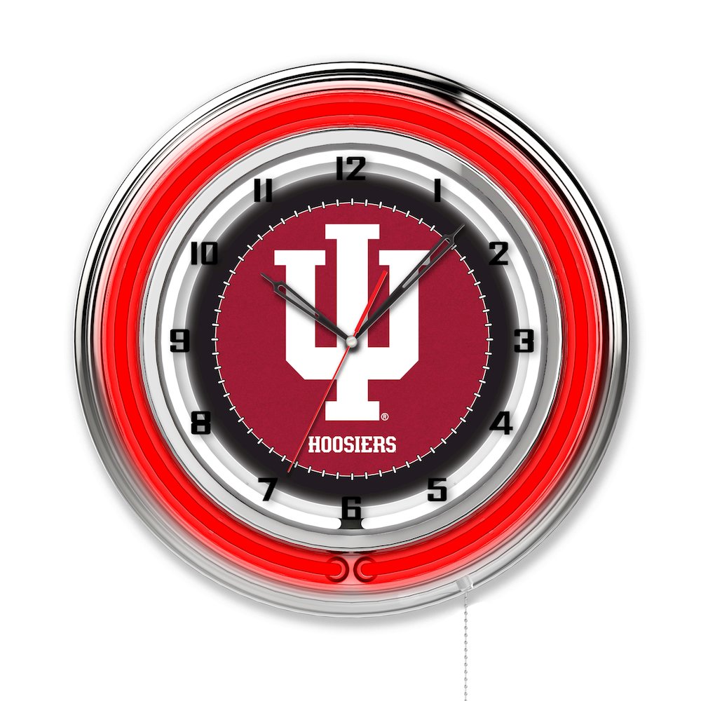 Indiana 19" Neon Clock. Picture 1