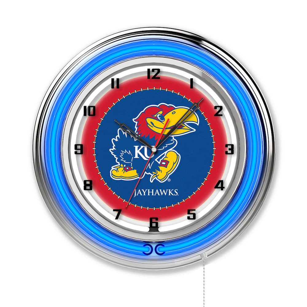 Kansas 19" Neon Clock. Picture 1