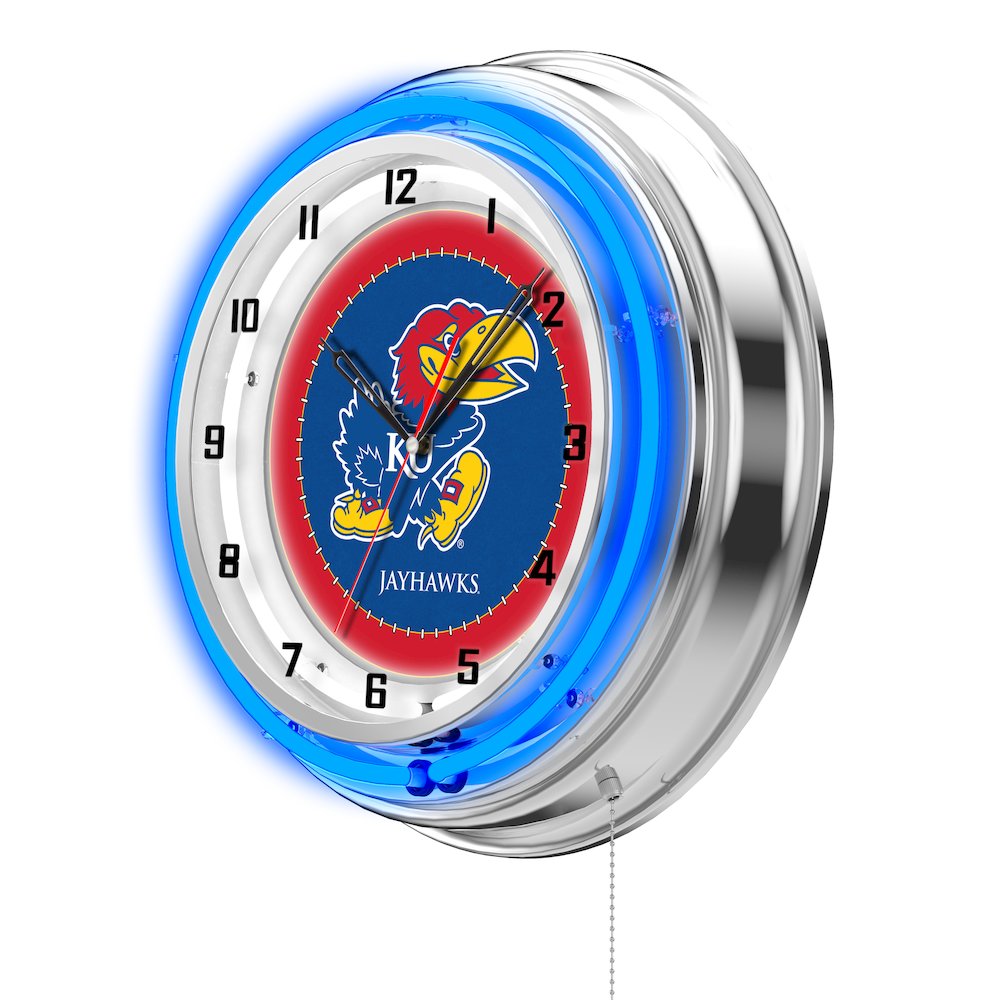 Kansas 19" Neon Clock. Picture 2