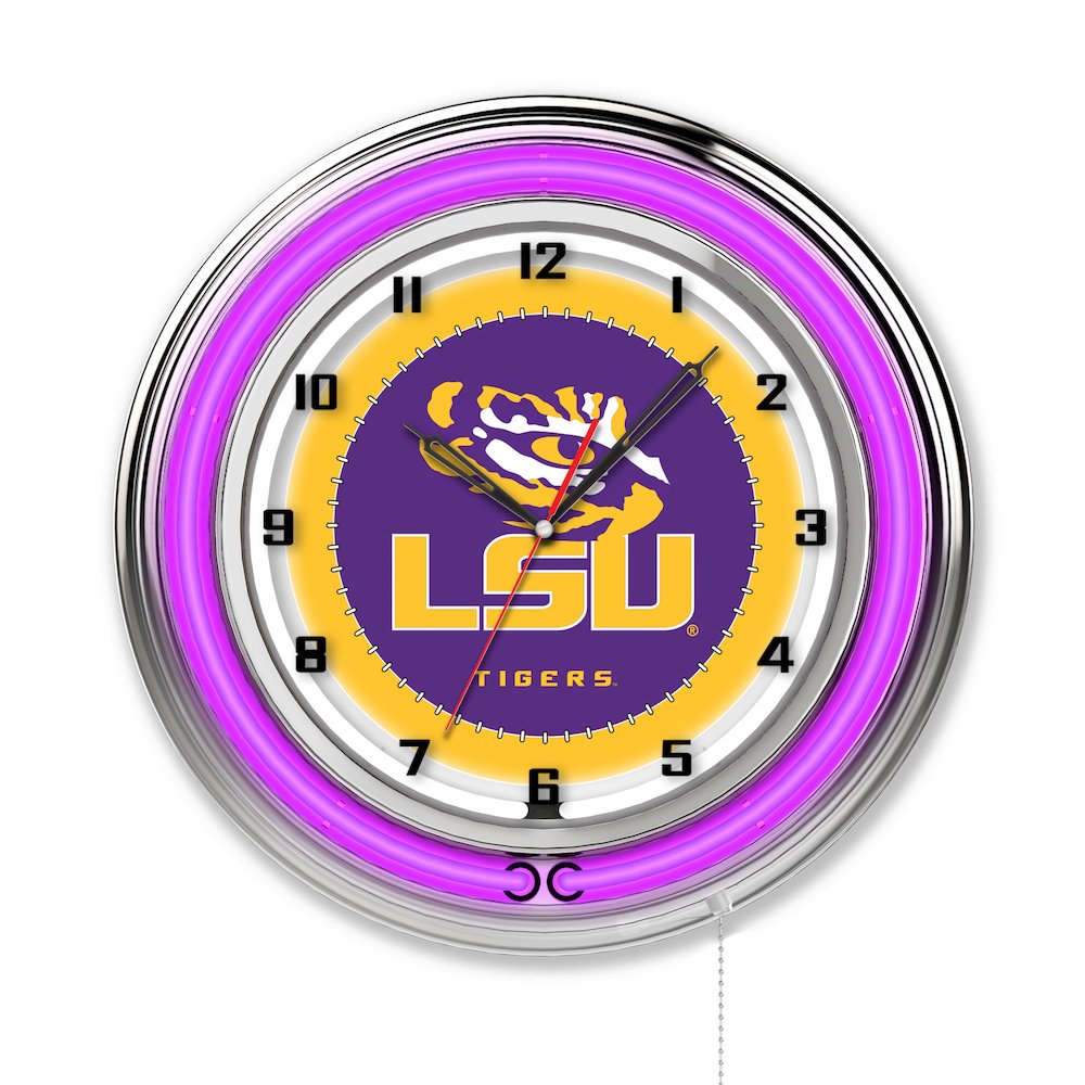 Louisiana State 19" Neon Clock. Picture 1