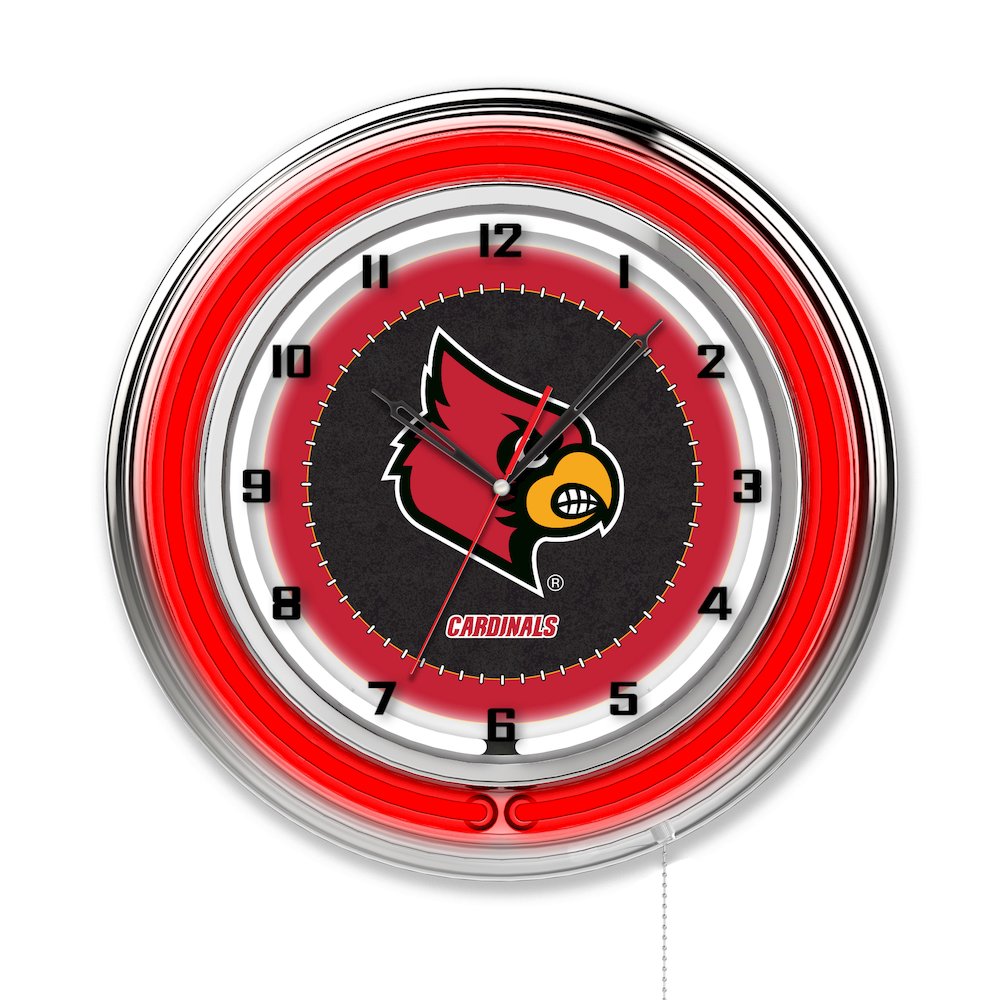 Louisville 19" Neon Clock. Picture 1