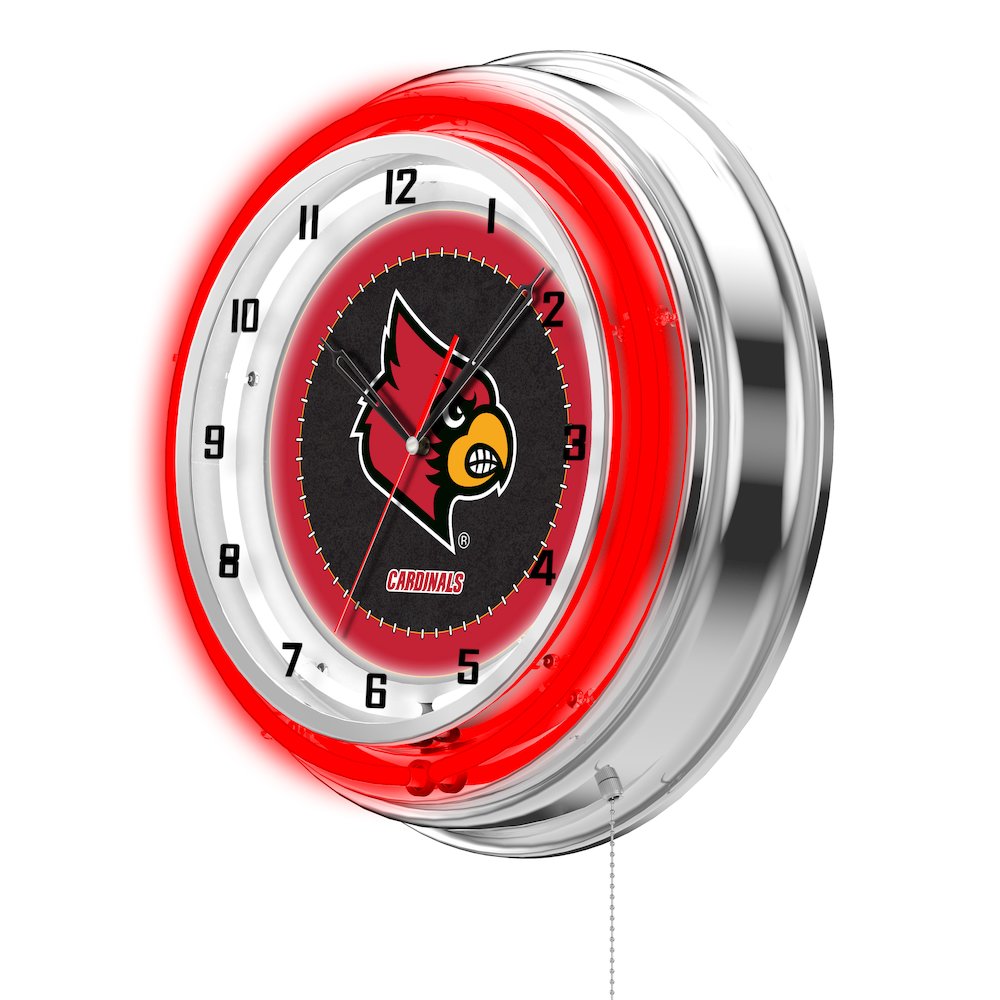 Louisville 19" Neon Clock. Picture 2