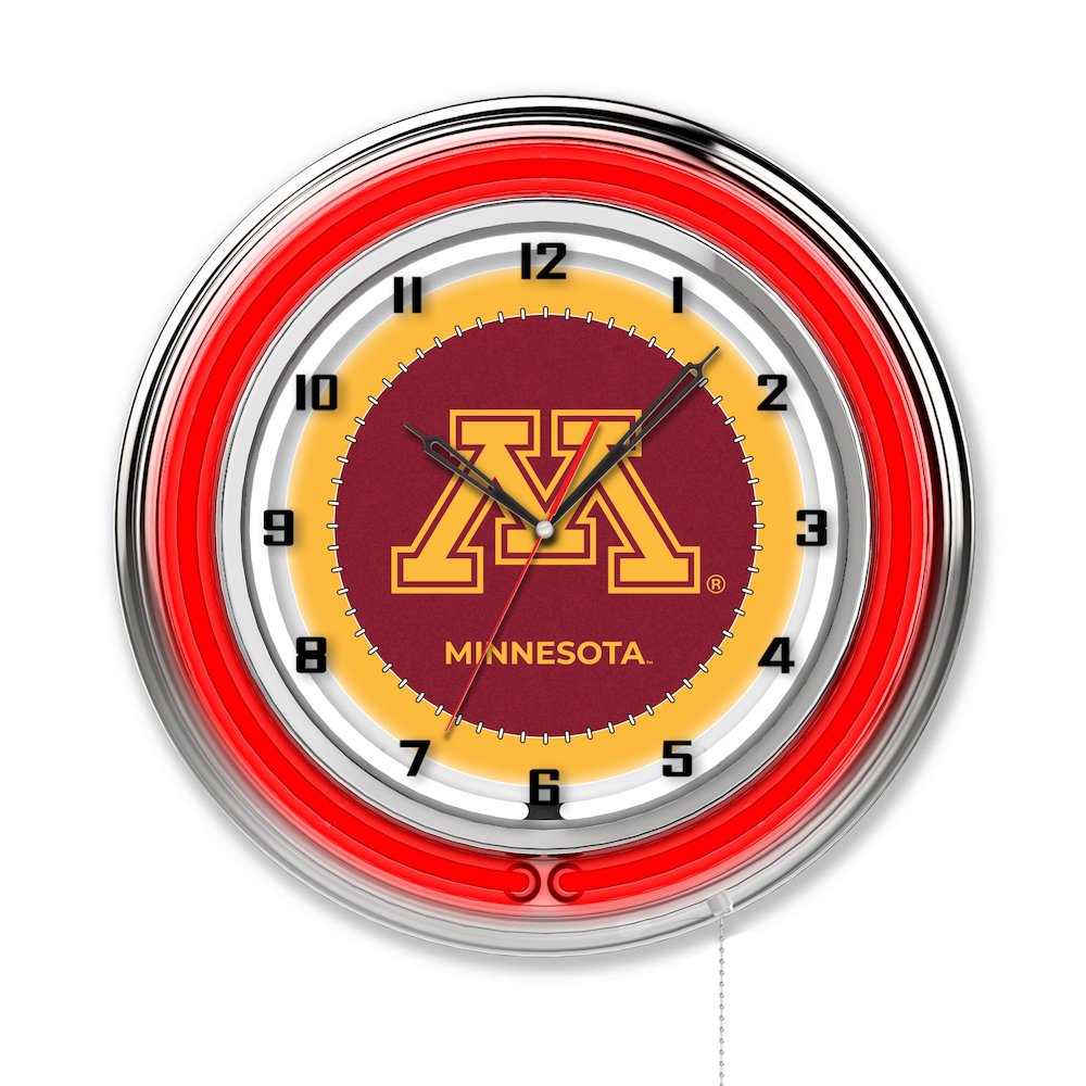 Minnesota 19" Neon Clock. Picture 1