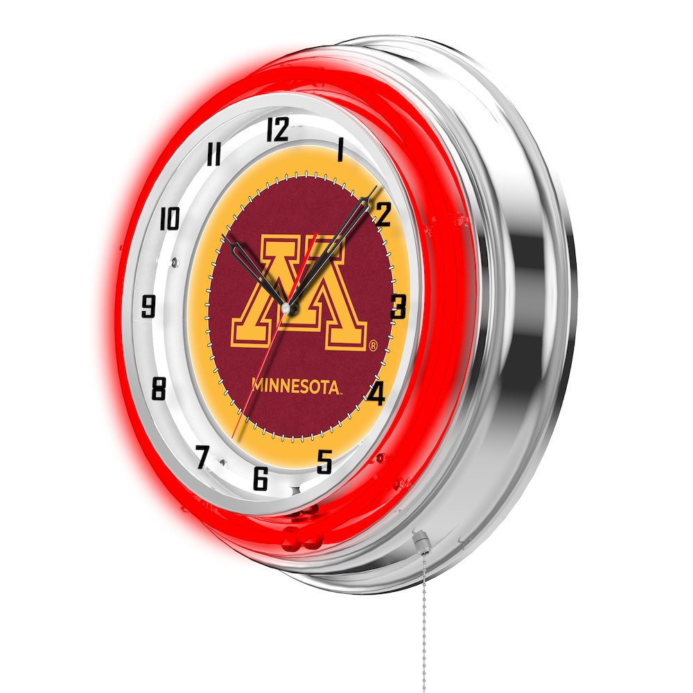 Minnesota 19" Neon Clock. Picture 2