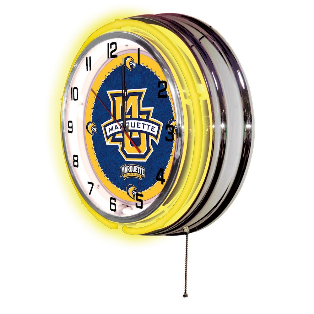 Marquette 19" Neon Clock. Picture 2