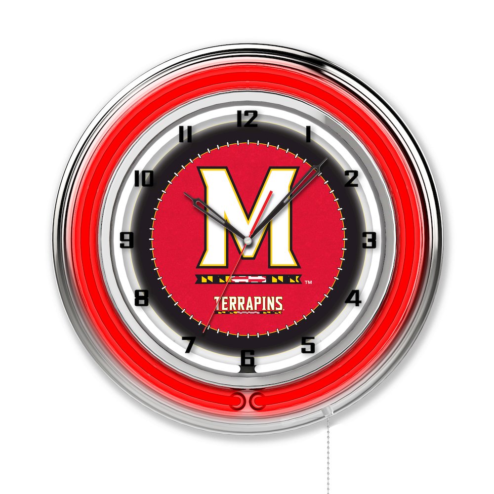 Maryland 19" Neon Clock. Picture 1