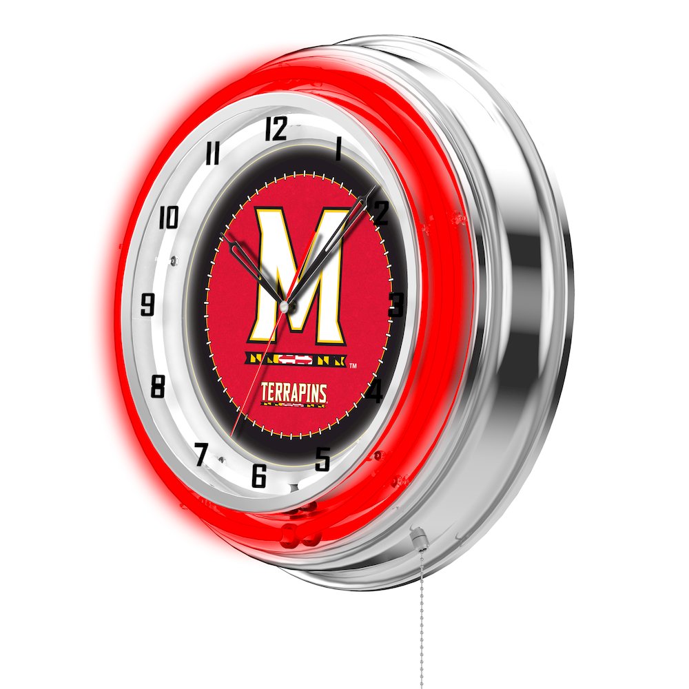 Maryland 19" Neon Clock. Picture 2