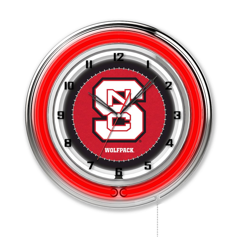 North Carolina State 19" Neon Clock. Picture 1