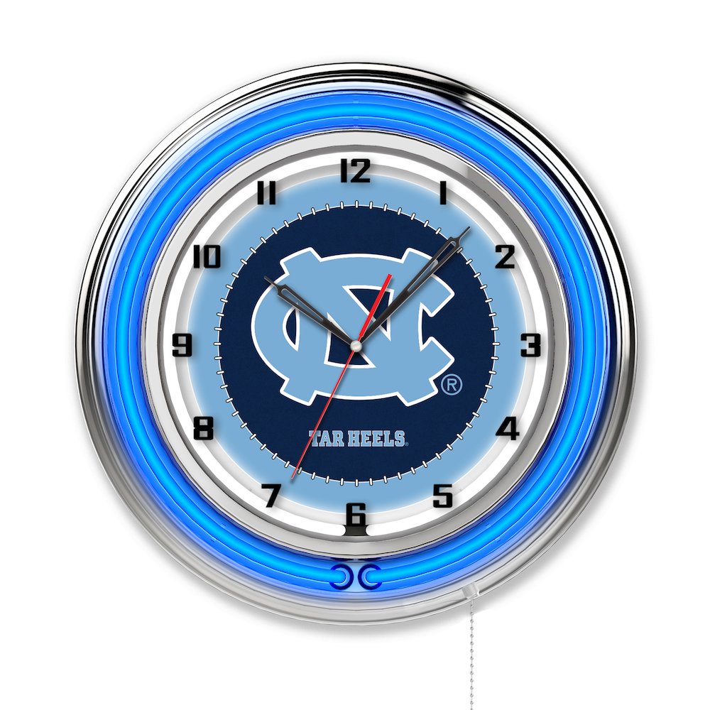 North Carolina 19" Neon Clock. Picture 1