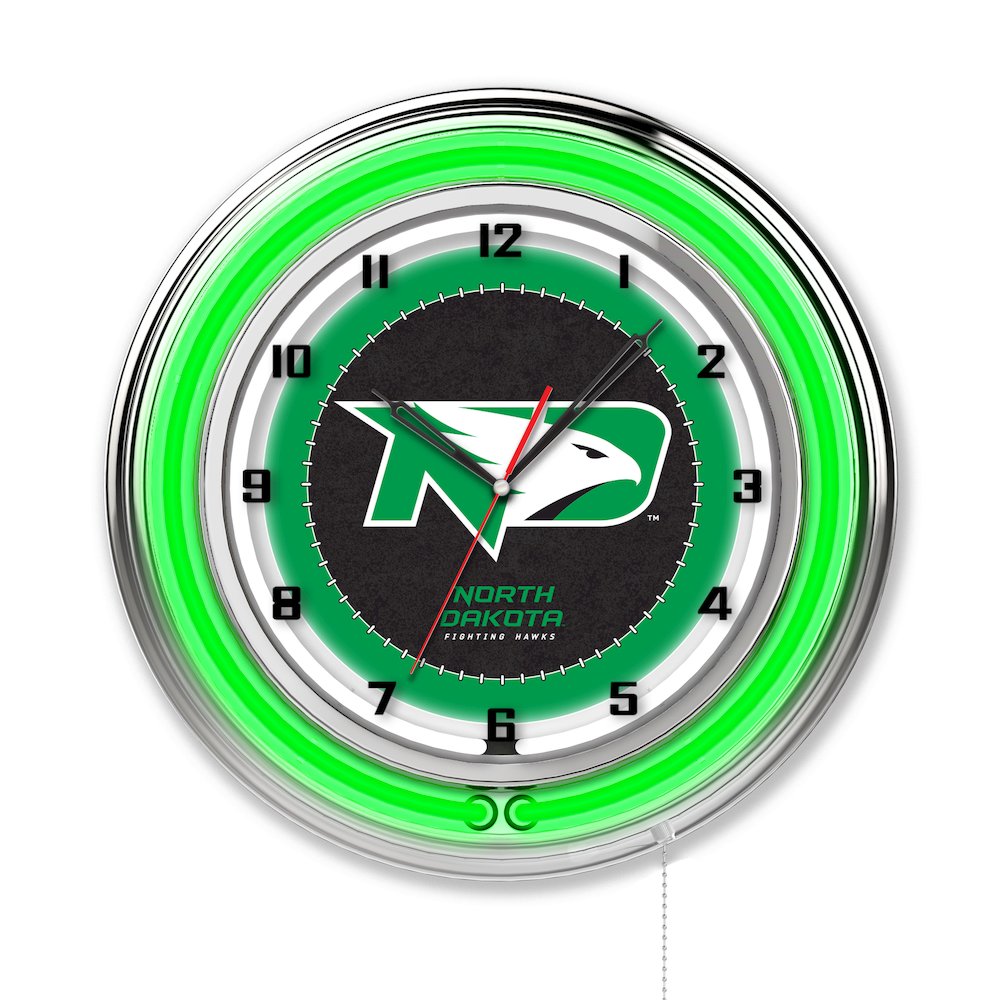 North Dakota 19" Neon Clock. Picture 1