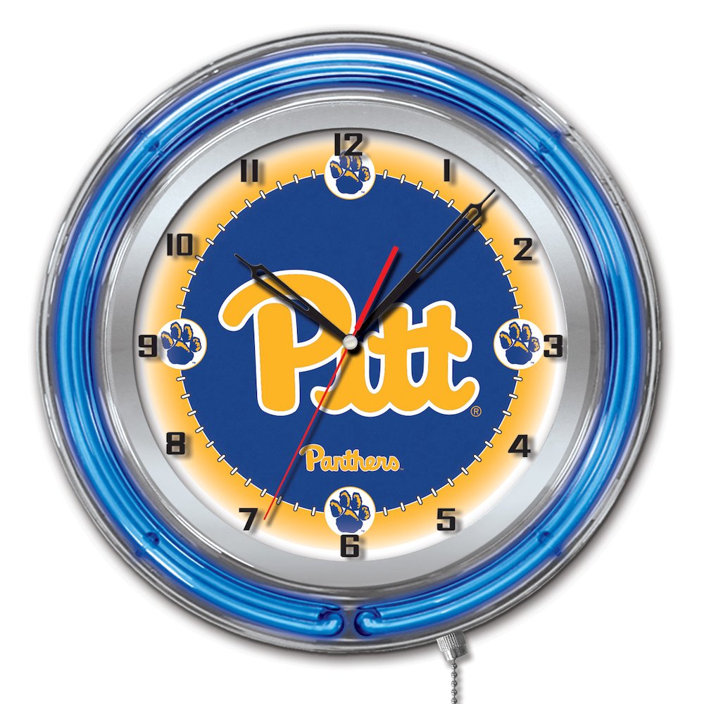 Pitt 19" Neon Clock. Picture 1