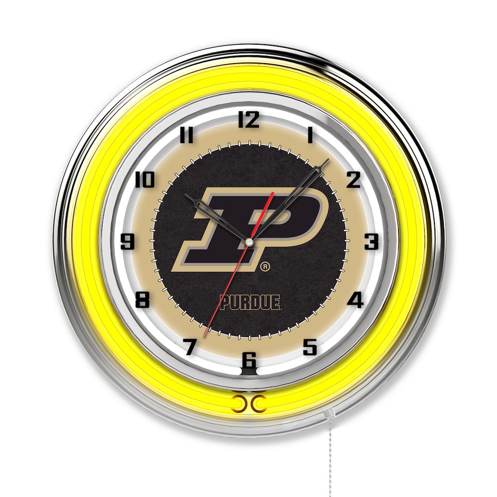 Purdue 19" Neon Clock. Picture 1