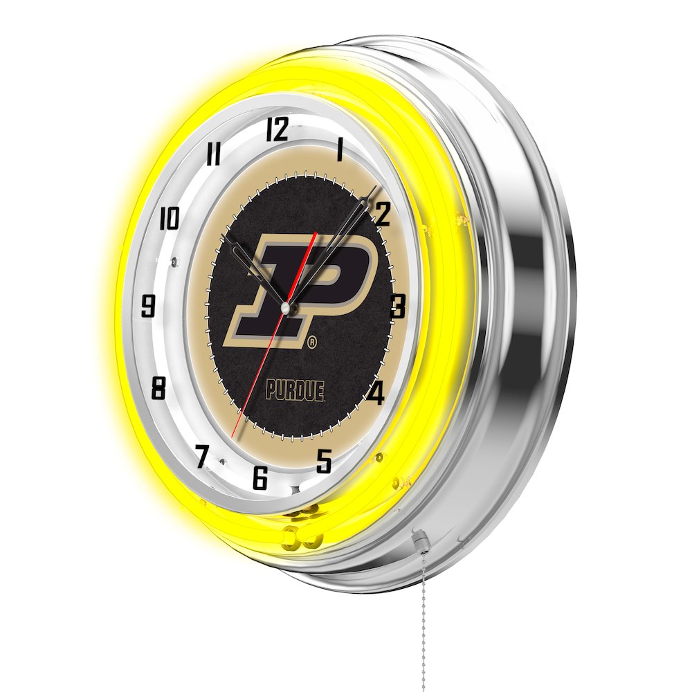Purdue 19" Neon Clock. Picture 2