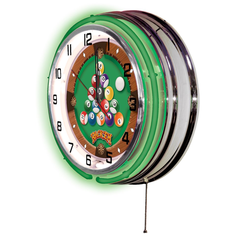 Rack Em Neon Clock. Picture 2