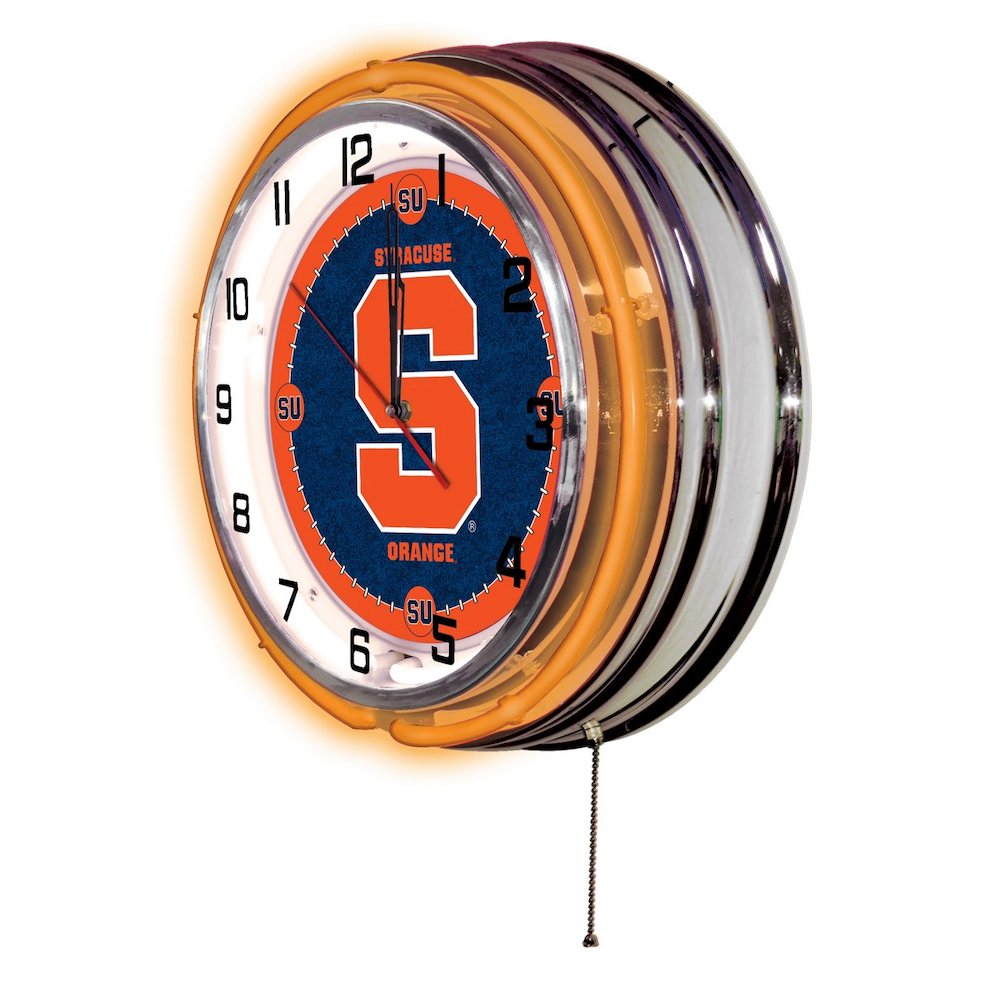Syracuse 19" Neon Clock. Picture 2