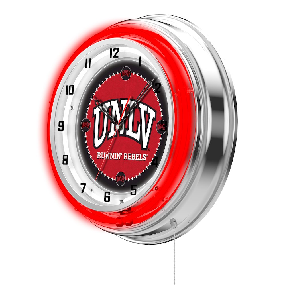 UNLV 19" Neon Clock. Picture 2