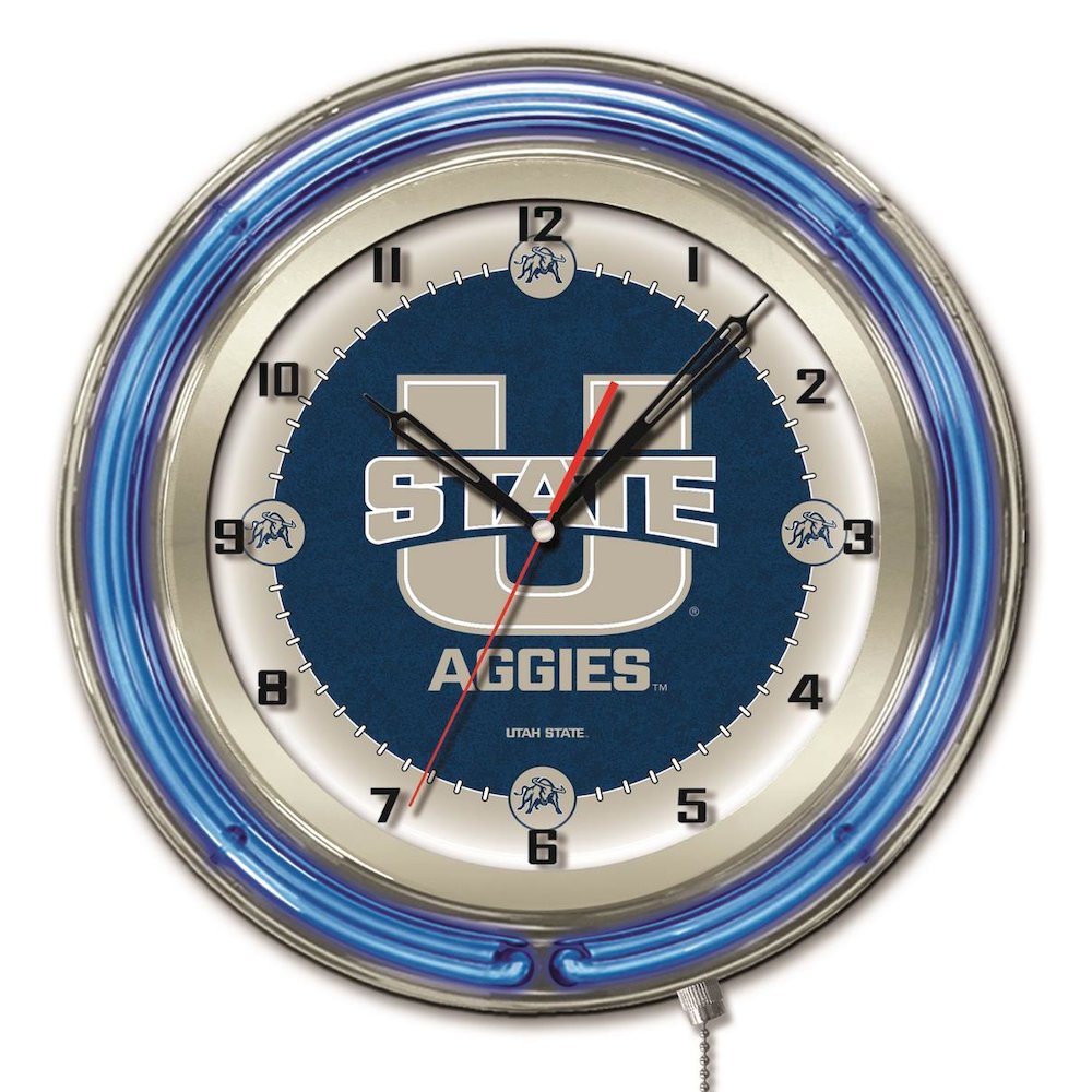 Utah State 19" Neon Clock. Picture 1