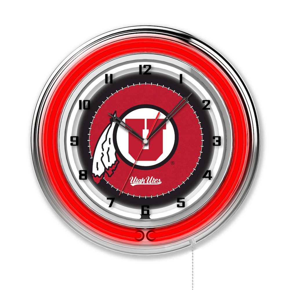 Utah 19" Neon Clock. Picture 1