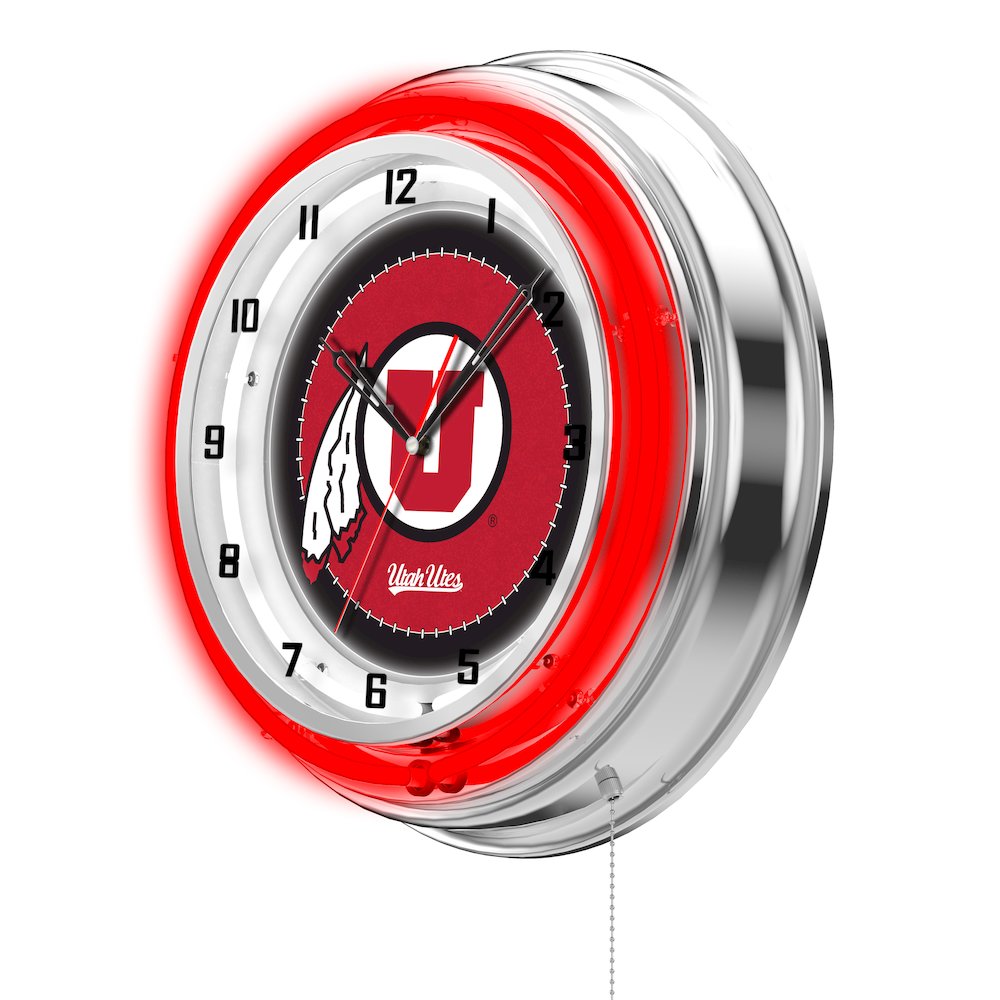 Utah 19" Neon Clock. Picture 2