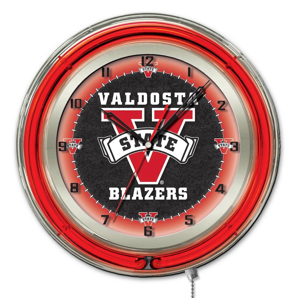 Valdosta State 19" Neon Clock. Picture 1
