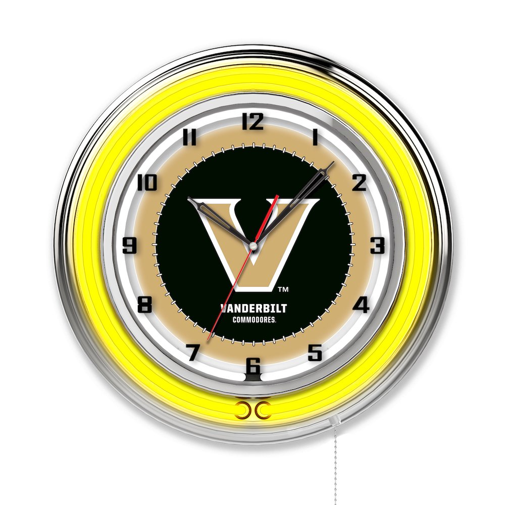 Vanderbilt 19" Neon Clock. Picture 1