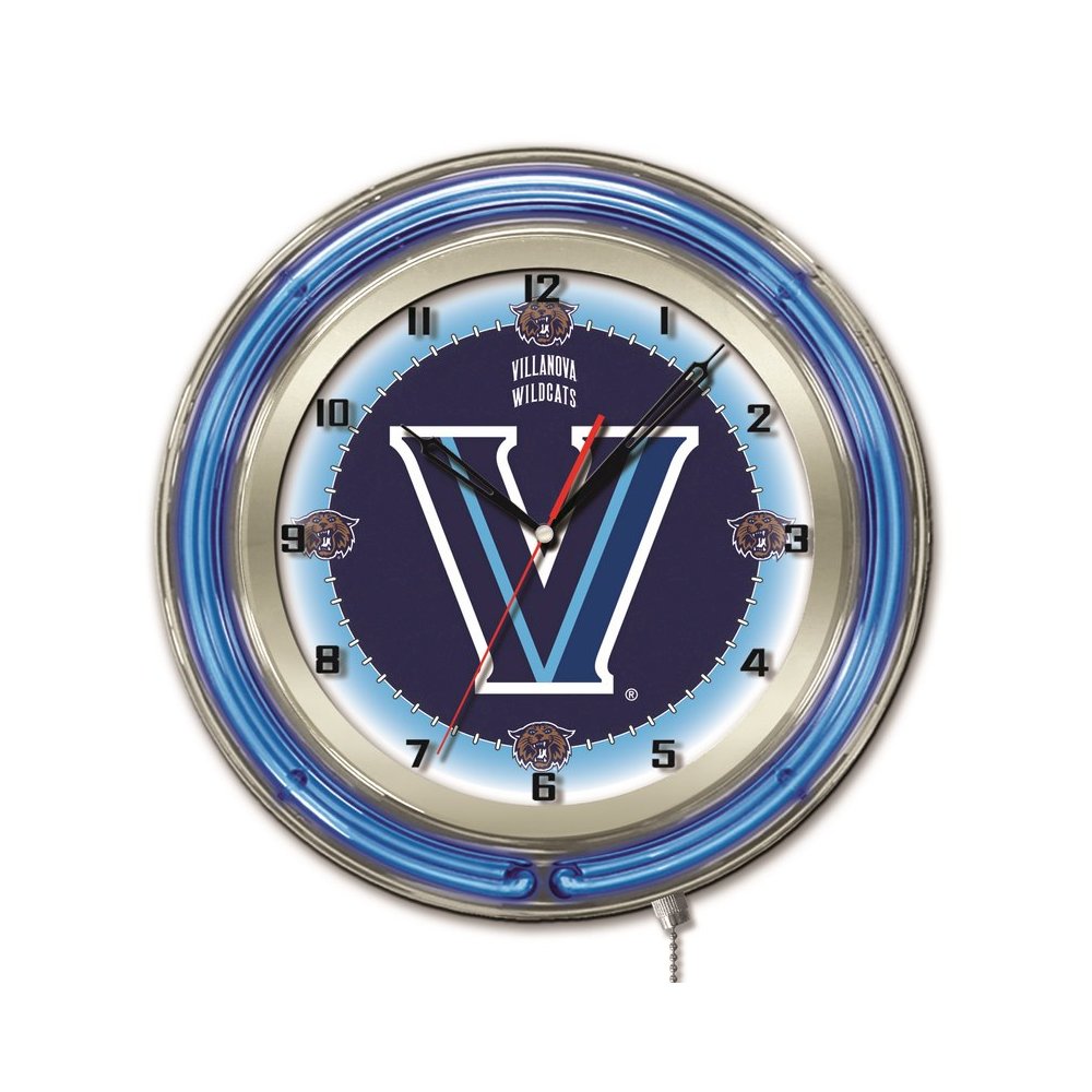 Villanova University 19" Neon Clock. Picture 1