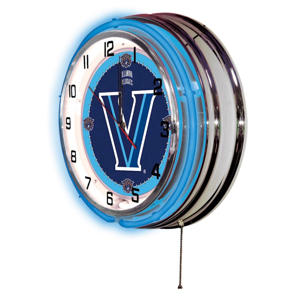 Villanova University 19" Neon Clock. Picture 2