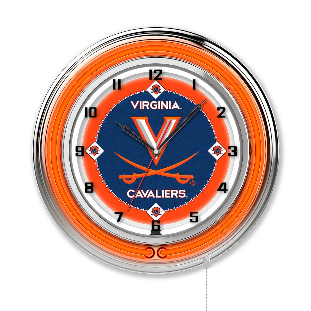 Virginia 19" Neon Clock. Picture 1