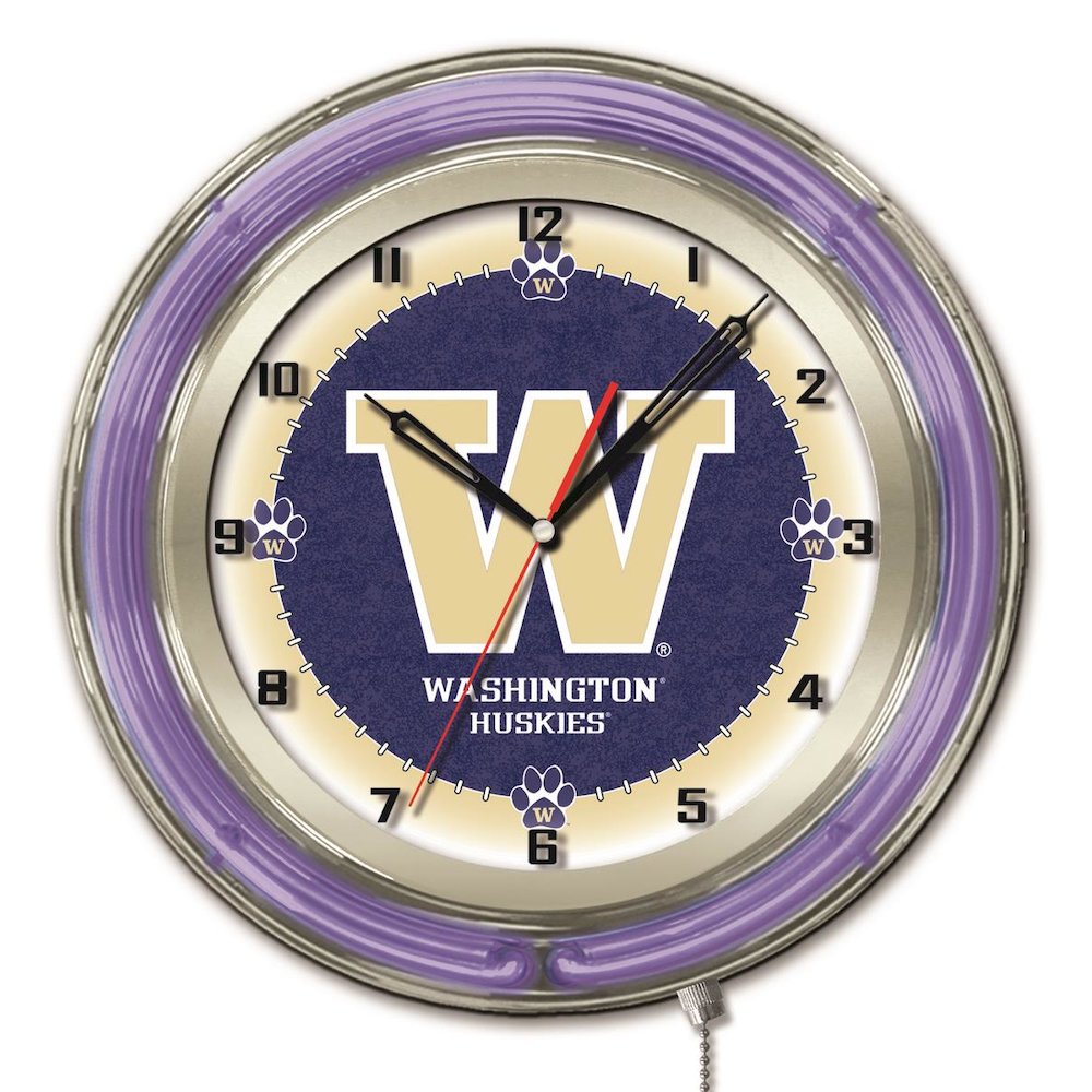 Washington 19" Neon Clock. Picture 1