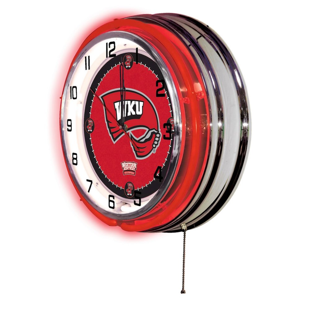 Western Kentucky 19" Neon Clock. Picture 2