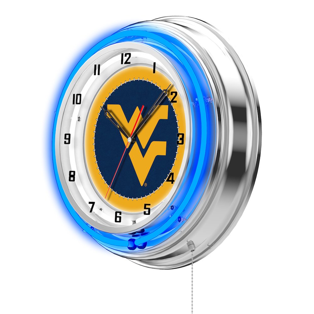 West Virginia 19" Neon Clock. Picture 2