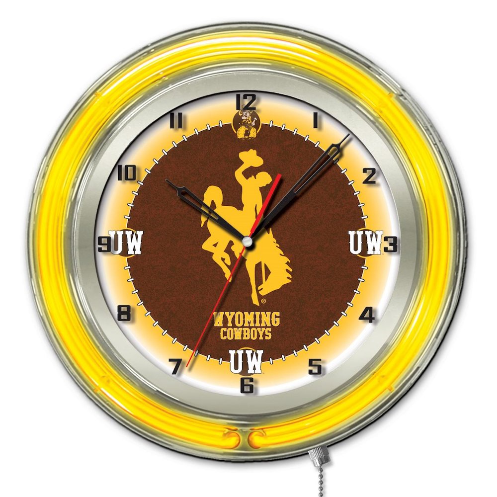 Wyoming 19" Neon Clock. Picture 1