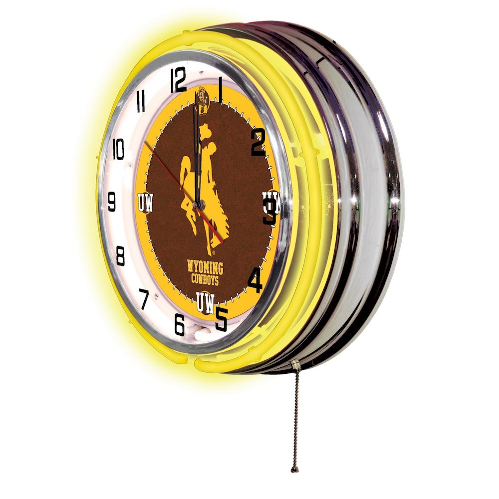 Wyoming 19" Neon Clock. Picture 2