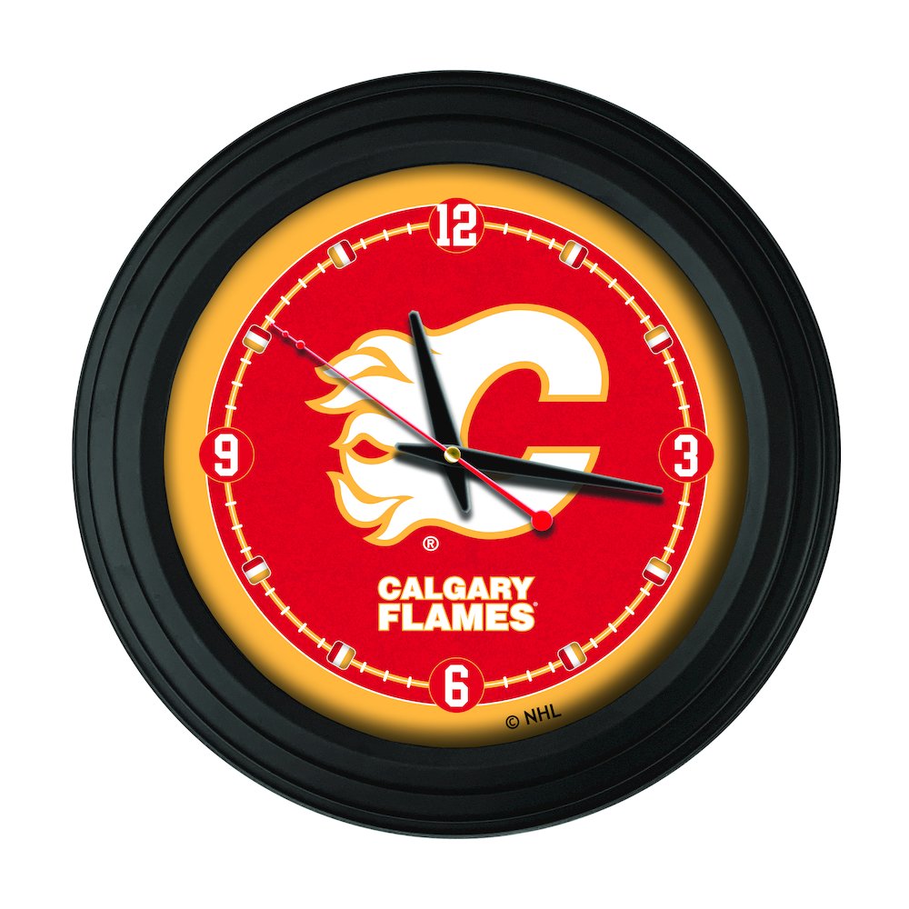 Calgary Flames 15" Wall Clock. Picture 1