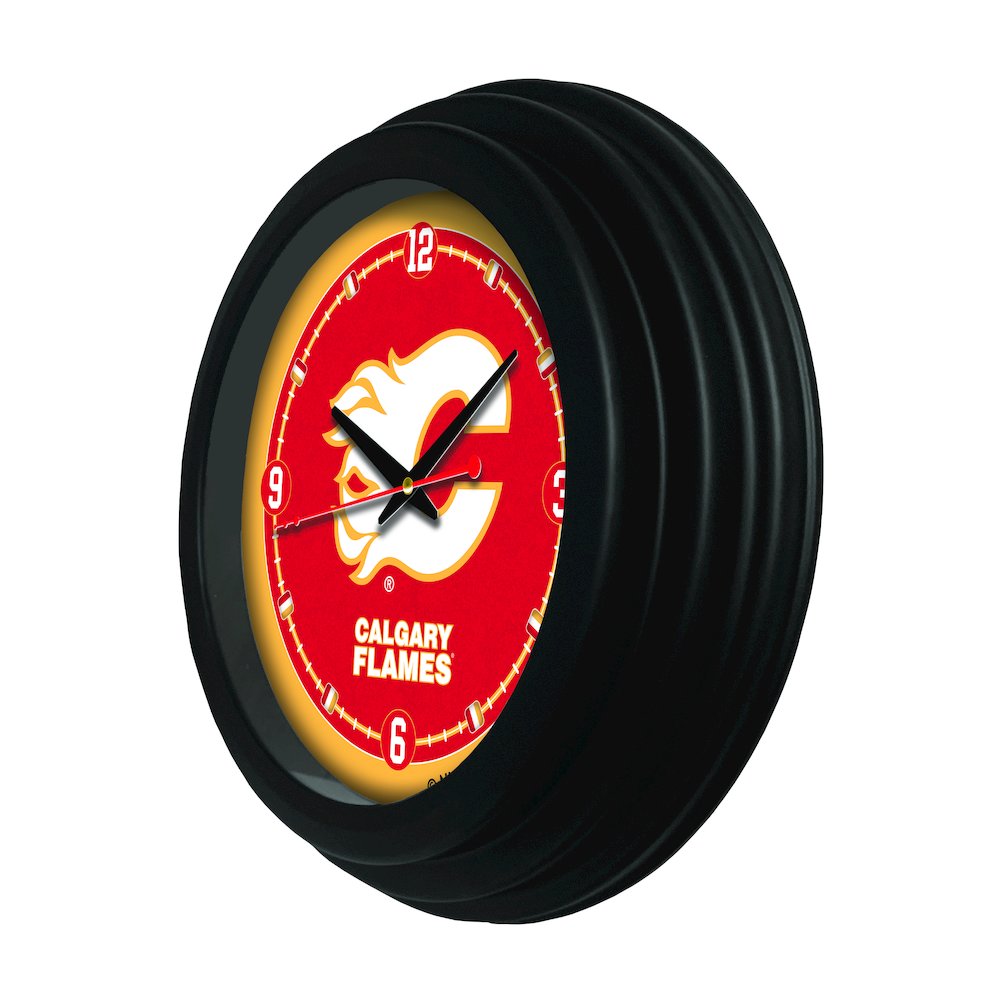 Calgary Flames 15" Wall Clock. Picture 2