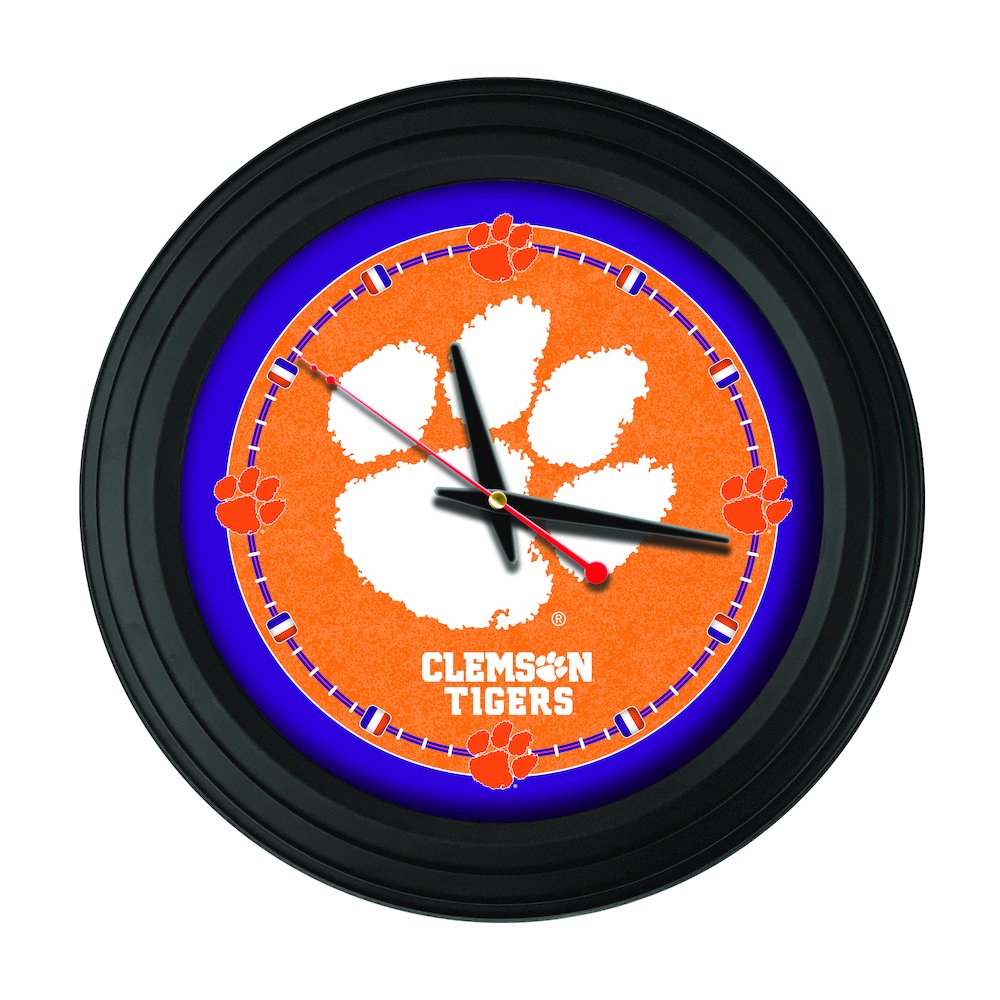 Clemson 15" Wall Clock. Picture 1