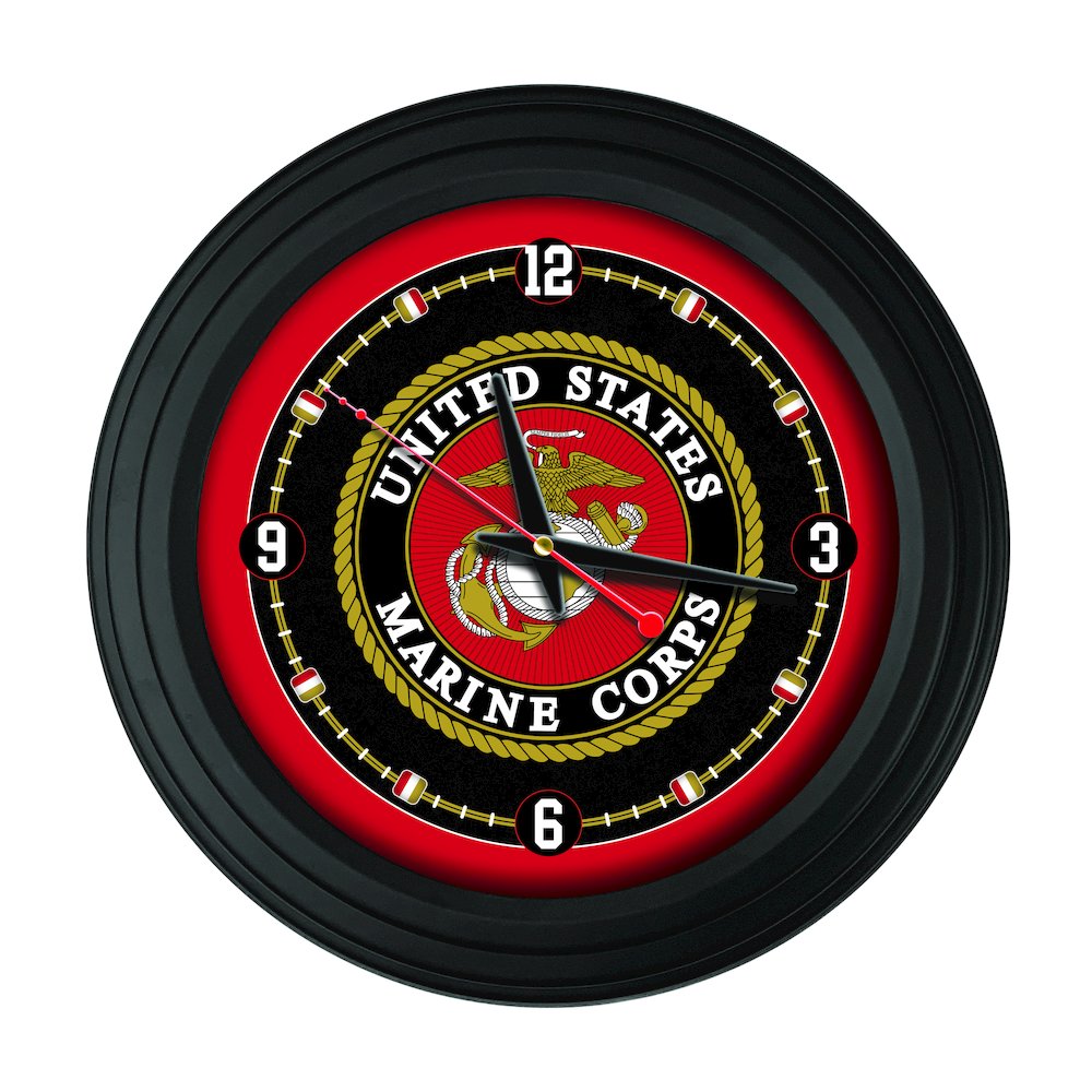 United States Marine Corps 15" Wall Clock. Picture 1