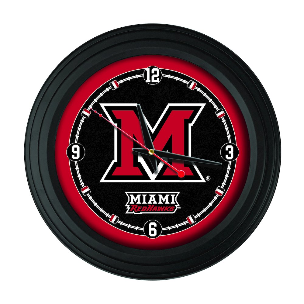Miami University (OH) 15" Wall Clock. Picture 1