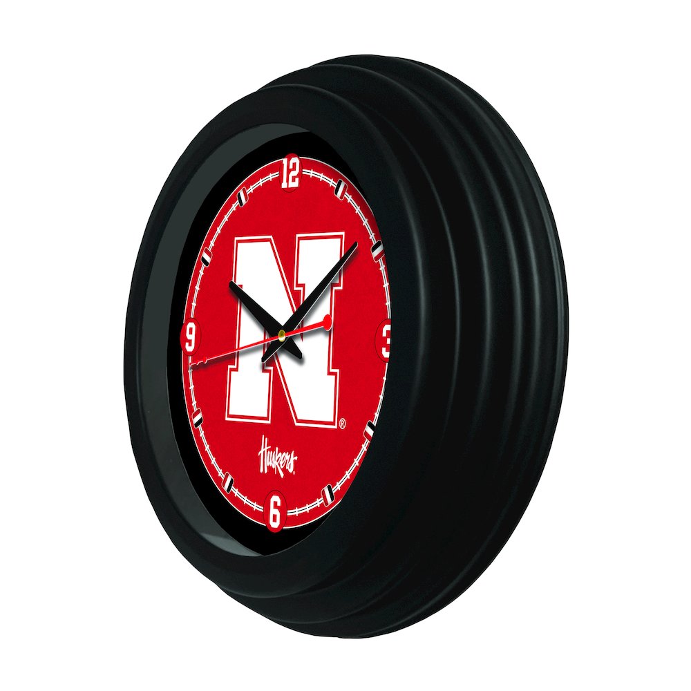 University of Nebraska 15" Wall Clock. Picture 2