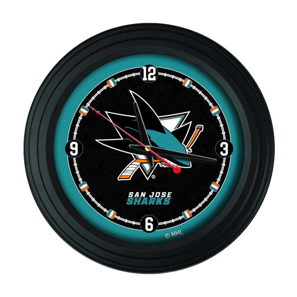 San Jose Sharks 15" Wall Clock. Picture 1