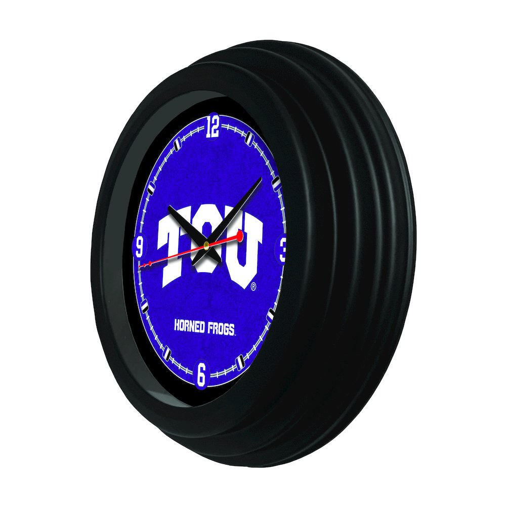 Texas Christian University 15" Wall Clock. Picture 2