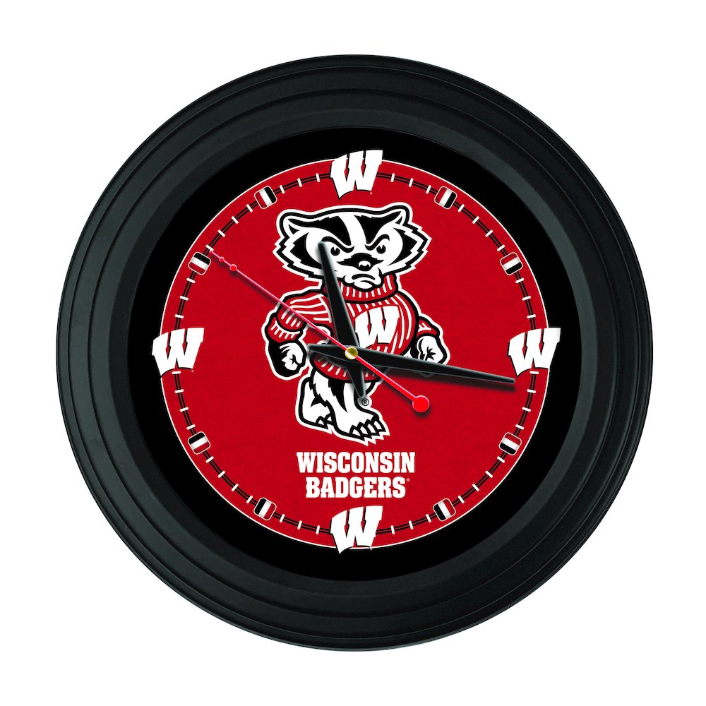 University of Wisconsin 15" (Badger) Wall Clock. Picture 1