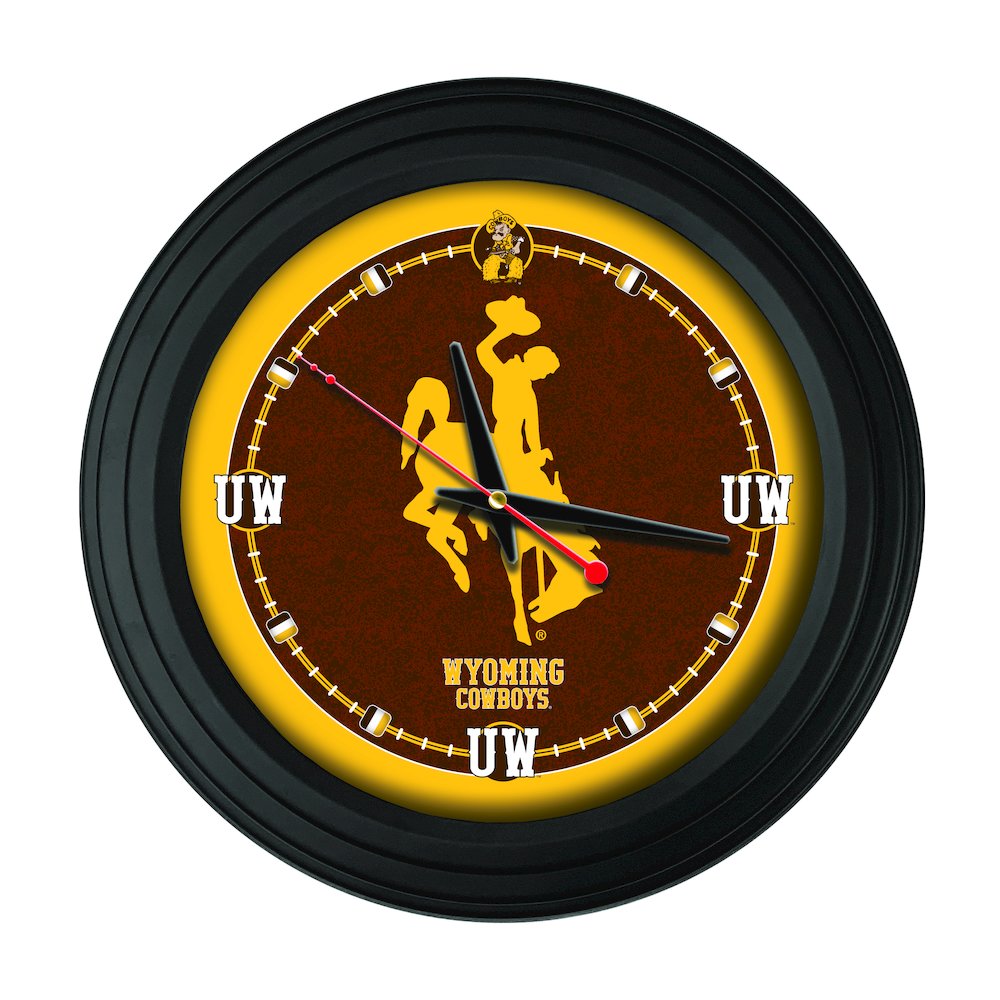 University of Wyoming 15" Wall Clock. Picture 1