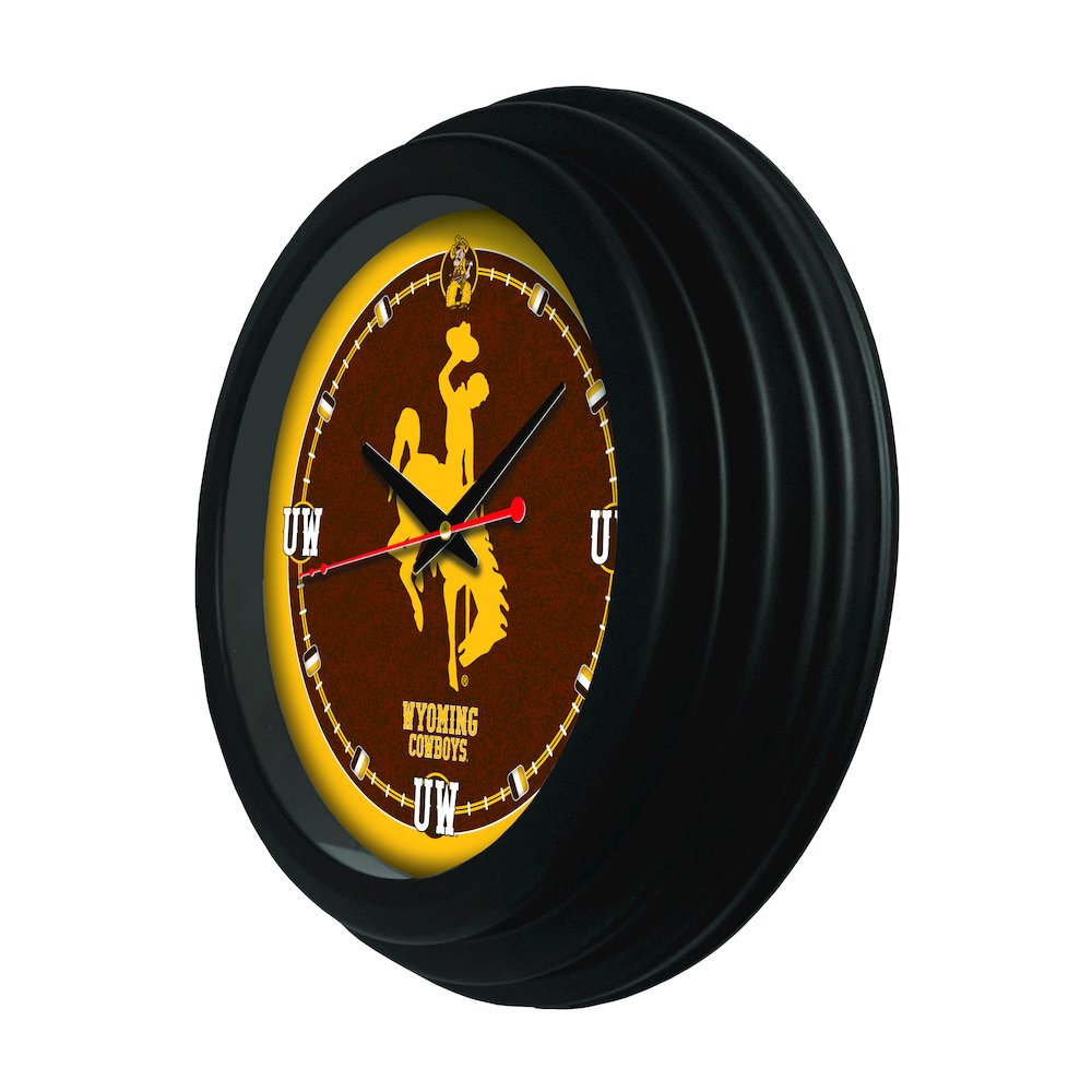 University of Wyoming 15" Wall Clock. Picture 2