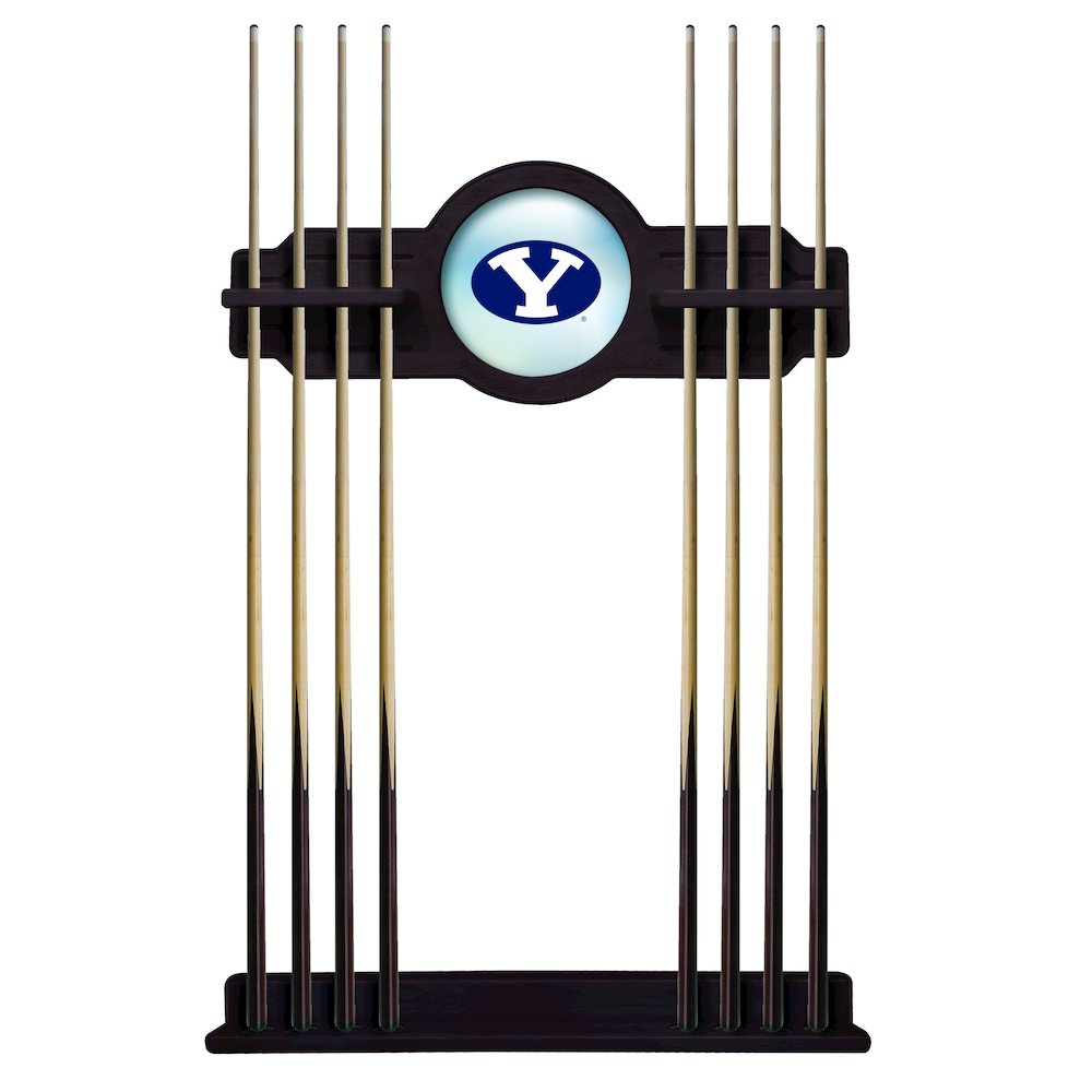 Brigham Young Cue Rack in English Tudor Finish. Picture 1