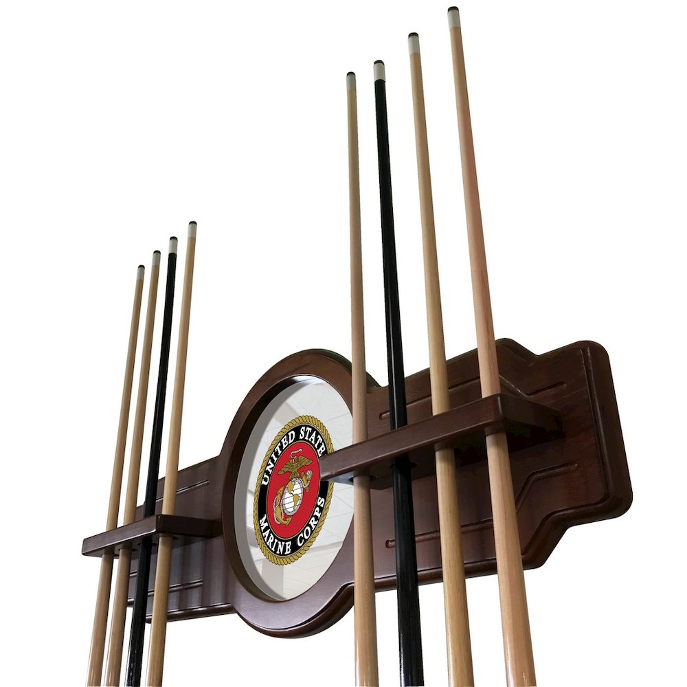 U.S. Marines Cue Rack in Black Finish. Picture 2