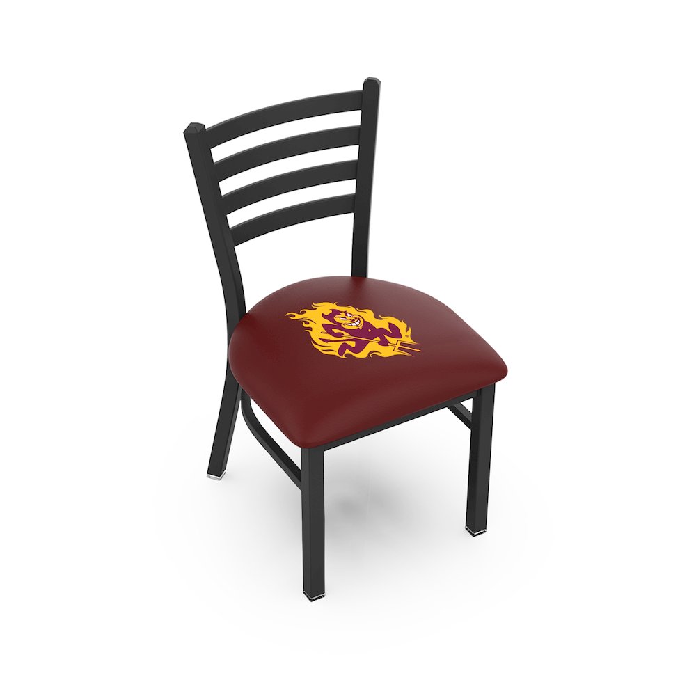 L00418 Arizona State (Pitchfork) 18" Chair with Black Wrinkle Finish. Picture 1